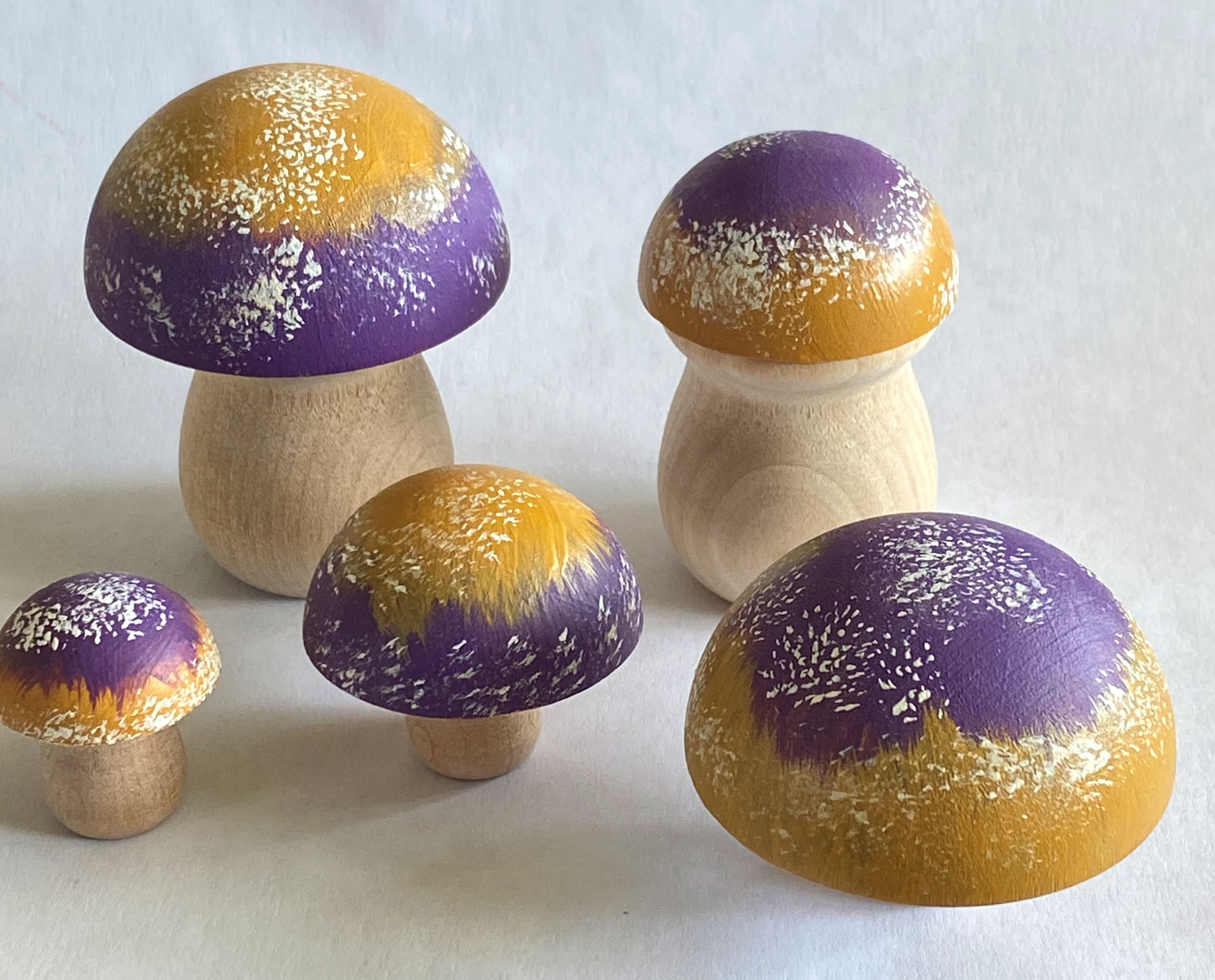 Mushroom Toy Wooden Mushroom Mushroom Decor Montessori | Etsy