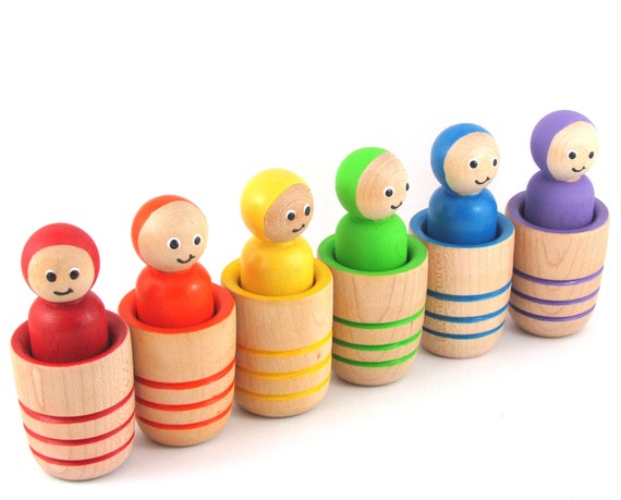 rainbow peg people