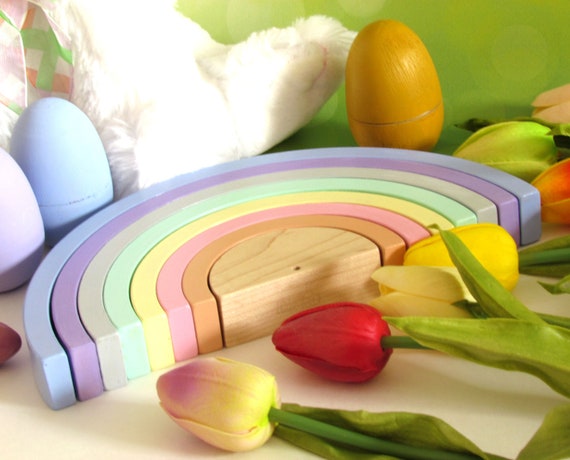 rainbow toy wooden