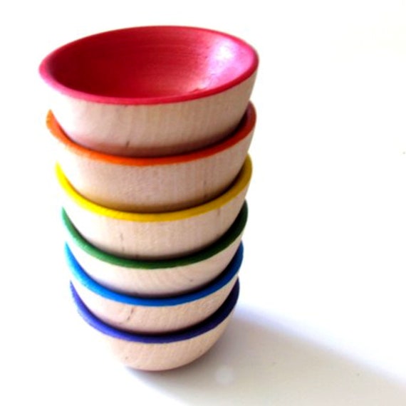 wooden colour sorting toys