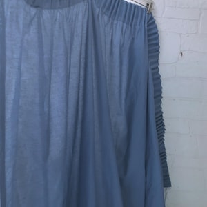Vintage Custom Country Blue Lined Drapes (70 x 80) [Pair Available]