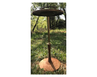 Rusty Old Tall Ashtray Stand