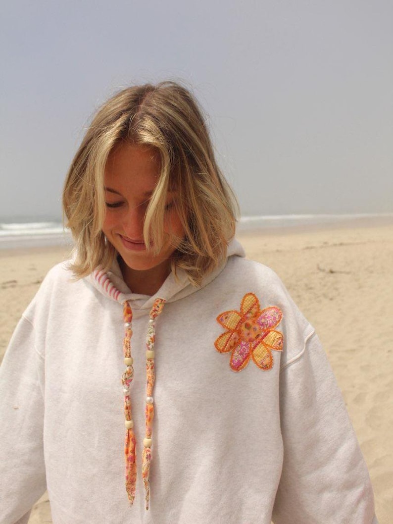 Polka Dot Flower Hoodie for Kids