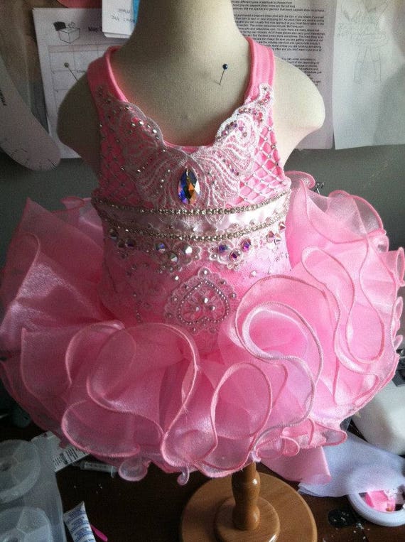 semi glitz pageant dress