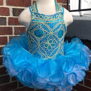 Glitz Halter Style Pageant Dress