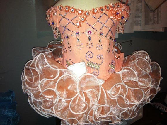 semi glitz pageant dress