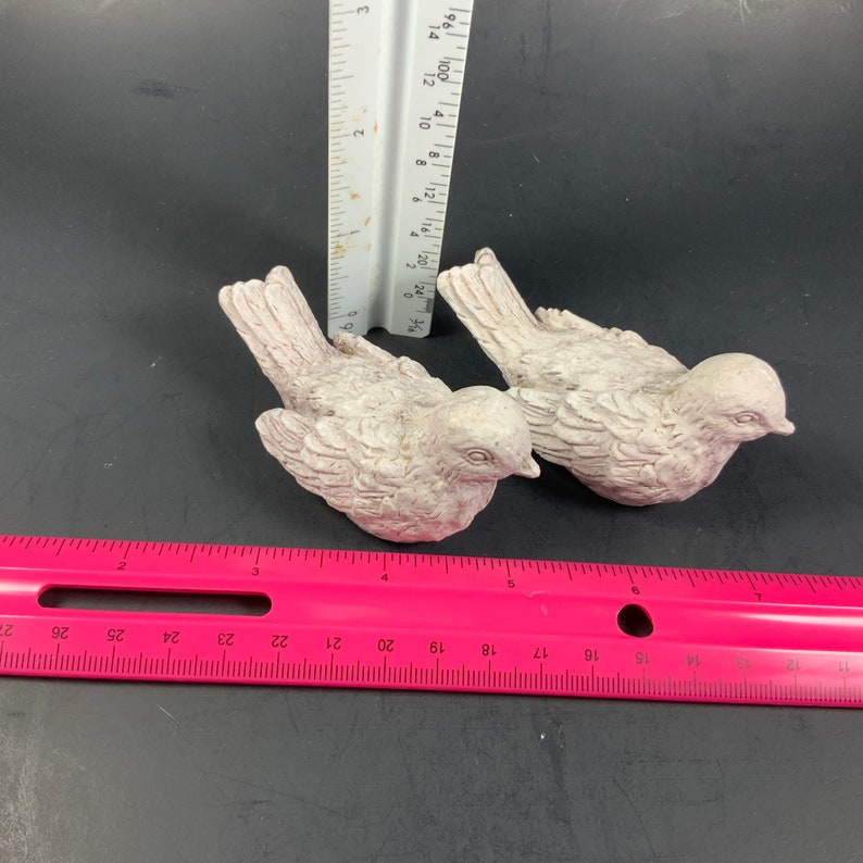 Vintage SMALL BIRD FIGURINES Sculptures Set of 2 Etsy
