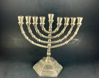 Vintage MENORAH, 9 BRANCH, JEWISH, Judaical, Hanukkah