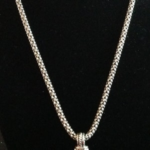 Vintage Roman Antique Silver Cross Necklace