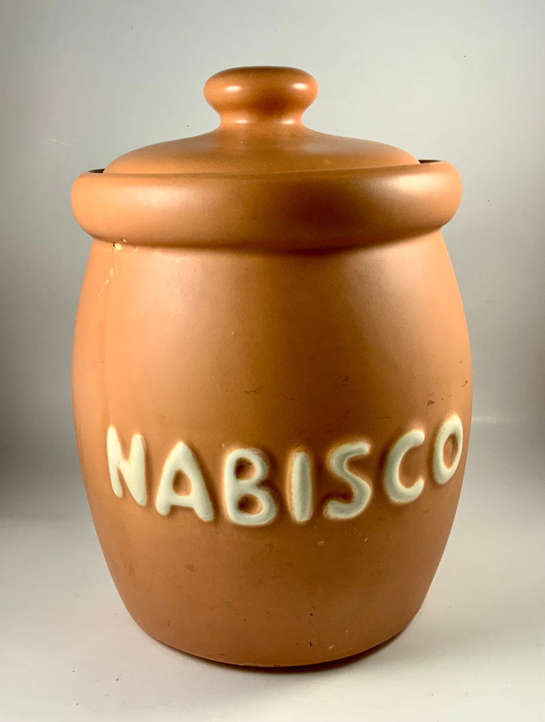 Vintage MCCOY NABISCO CROCK Cookie Jar Canister Biscuit Etsy