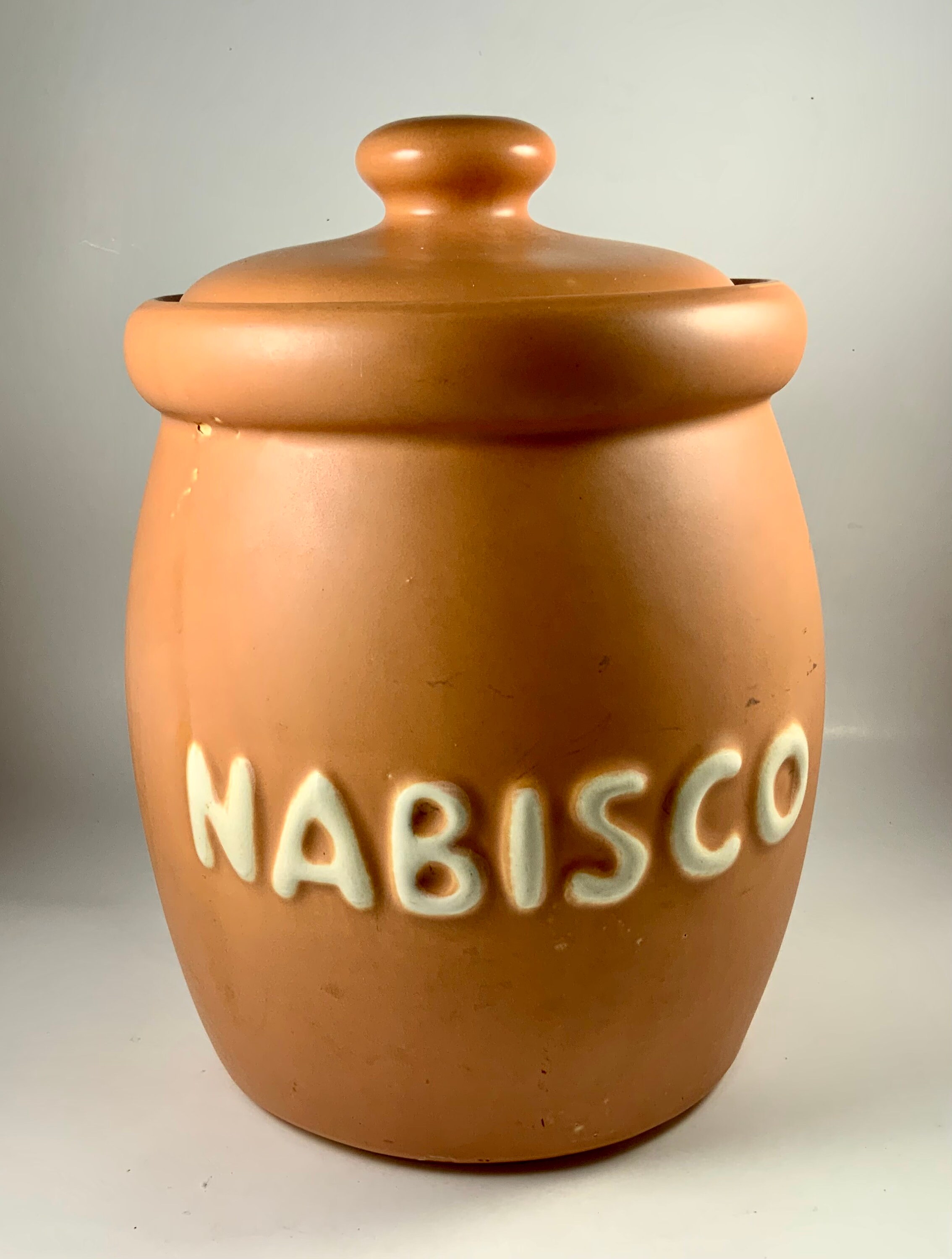 Vintage MCCOY NABISCO CROCK, Cookie Jar, Canister, Biscuit Jar