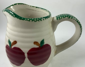Vintage ALCO “ APPLE HARVEST” Creamer, Kitchen, Serving, Dining, Farm House, Folk Art, Country Style, Decor