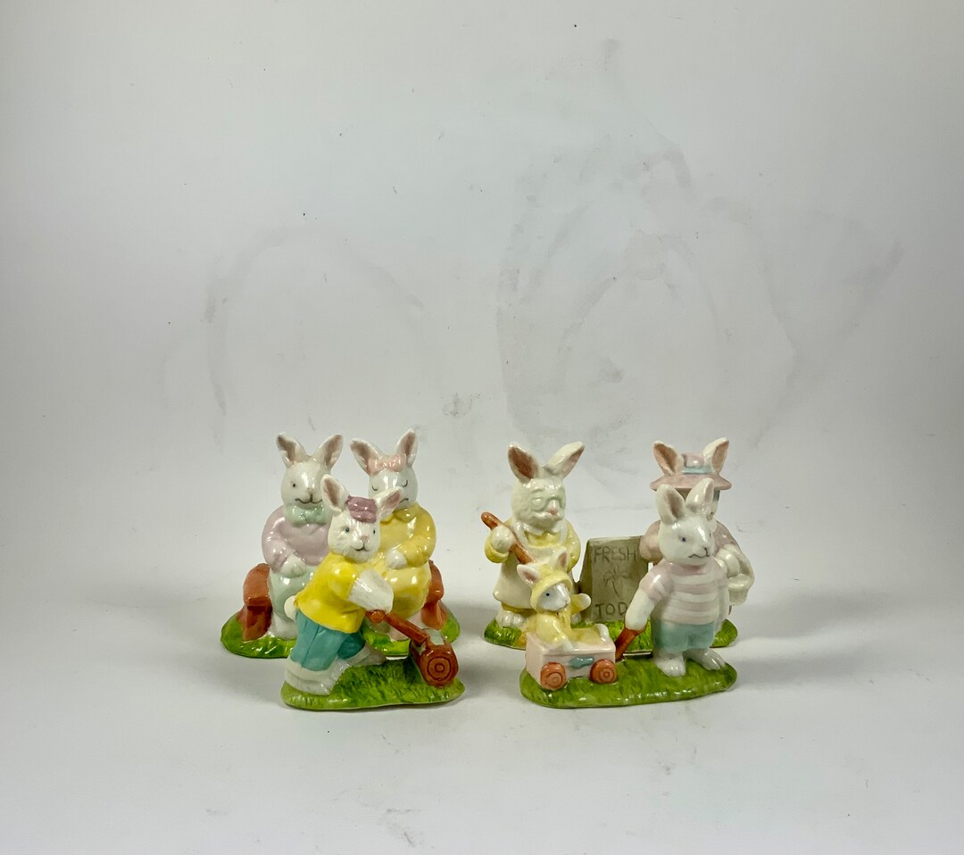 Vintage BUNNY RABBIT COLLECTION. Set of 4 - Etsy