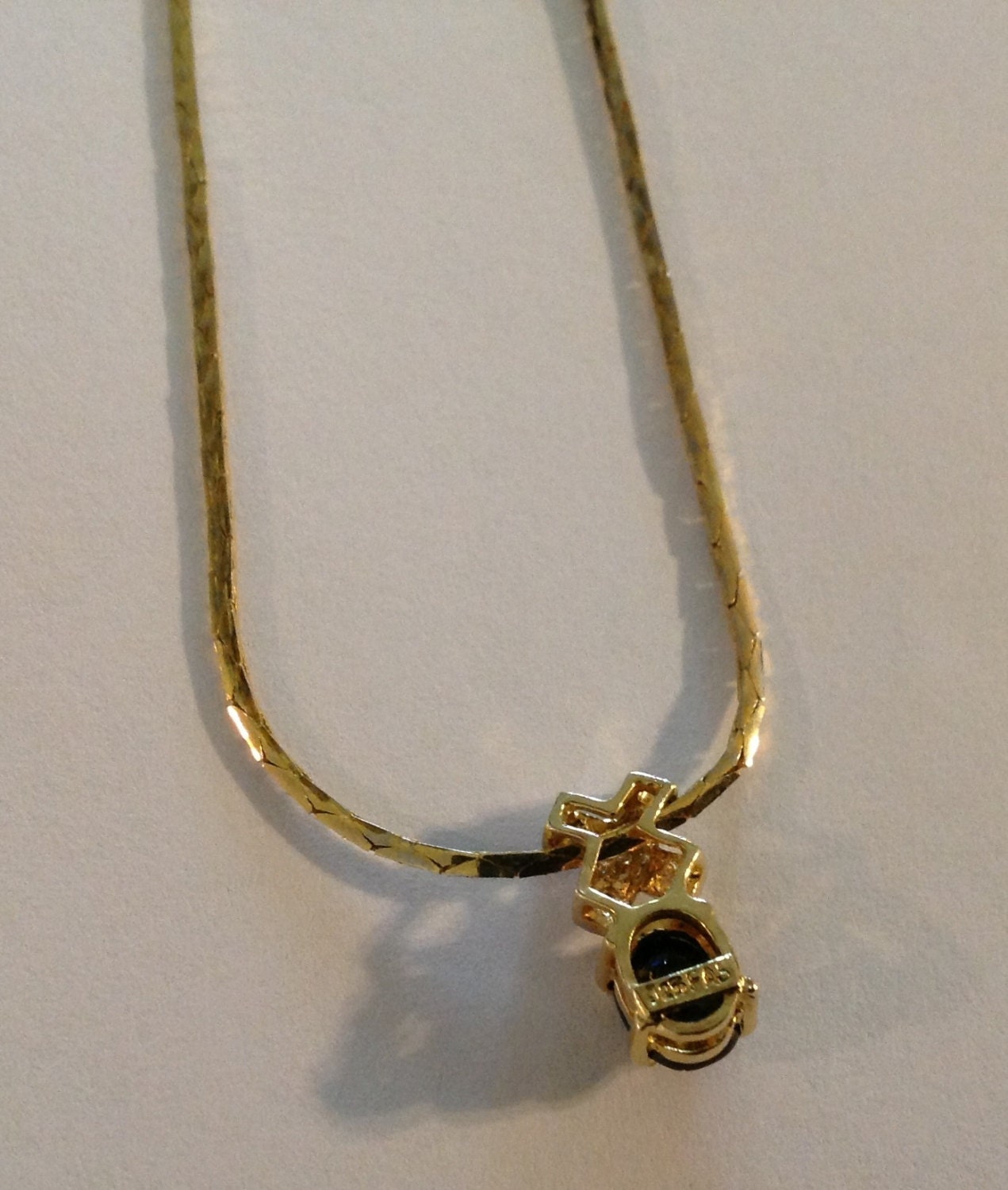 Sterling Silver Oval Pendant Necklace with Black Diamonds main image 0