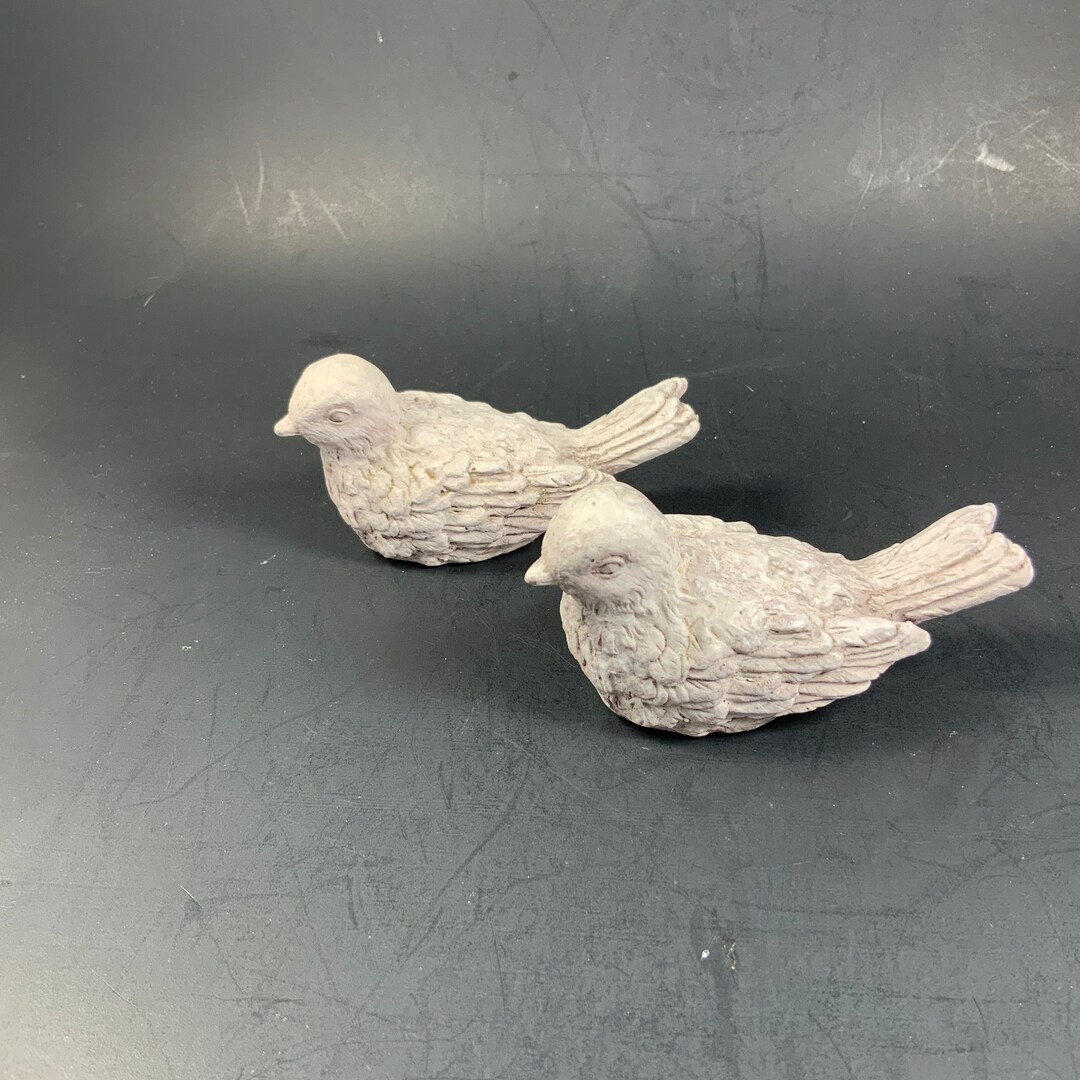 Vintage SMALL BIRD FIGURINES, Sculptures, Set of 2 Etsy