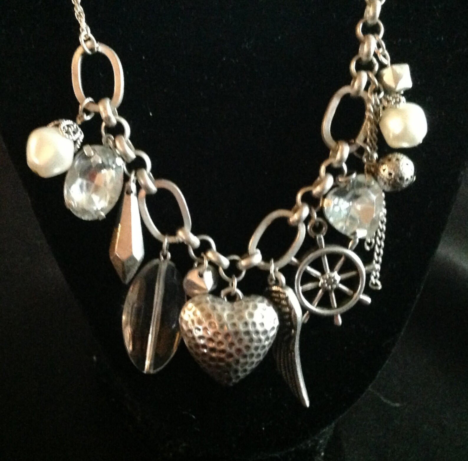 Vintage Chain & Charm Necklace Etsy