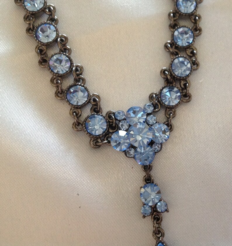 Rhinestone drop necklace Clearance