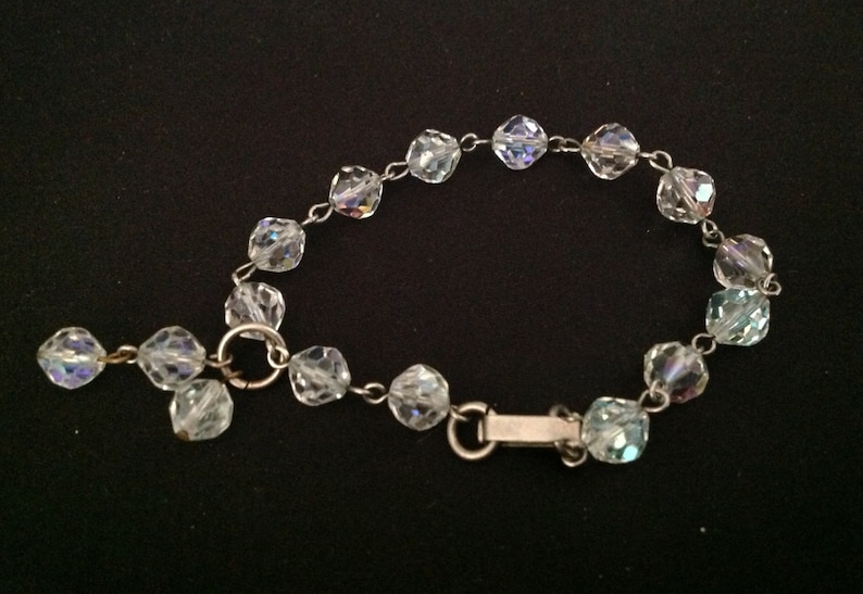 Vintage A/ B Crystal Bracelet Etsy