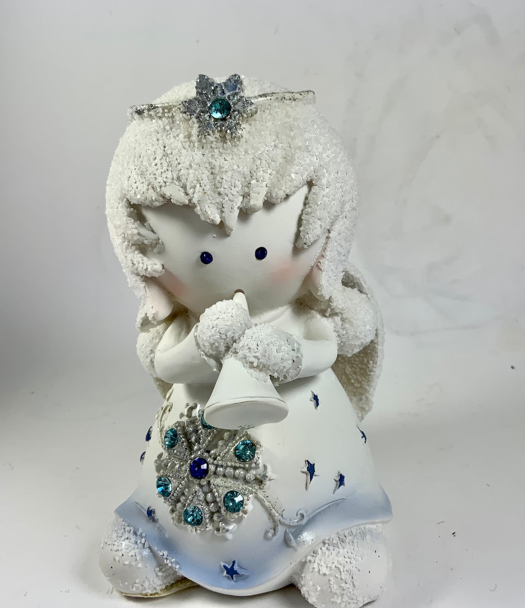 Vintage SNOW ANGEL FIGURINE, Christmas, Christmas Decor Etsy