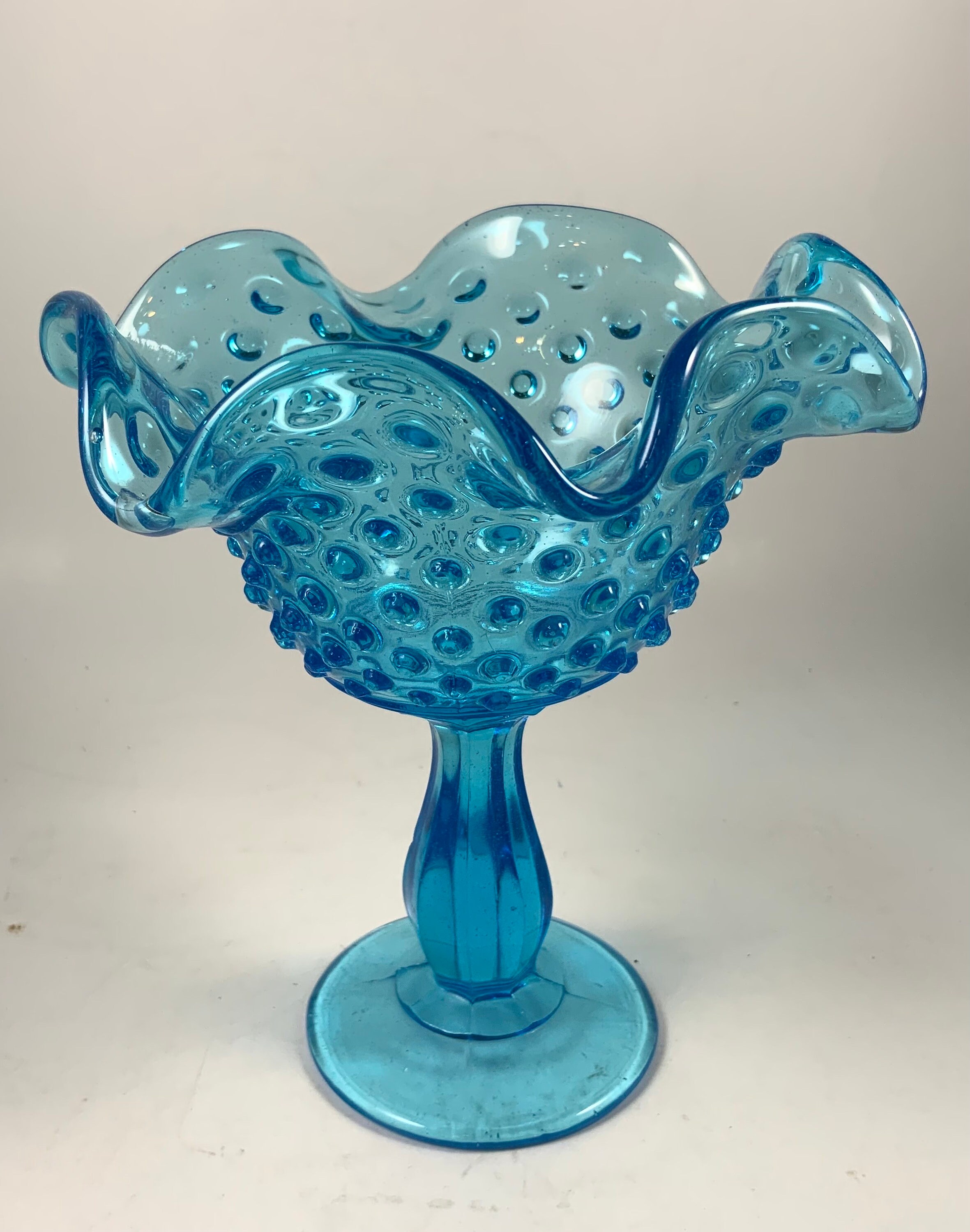 1940年代 Fentonフェントン フタ付きキャンディディッシュ Fenton Candy Dish - Etsy