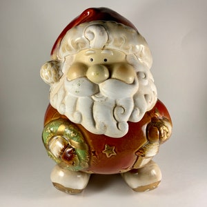 Vintage SANTA COOKIE JAR, Santa Clause, Ceramic