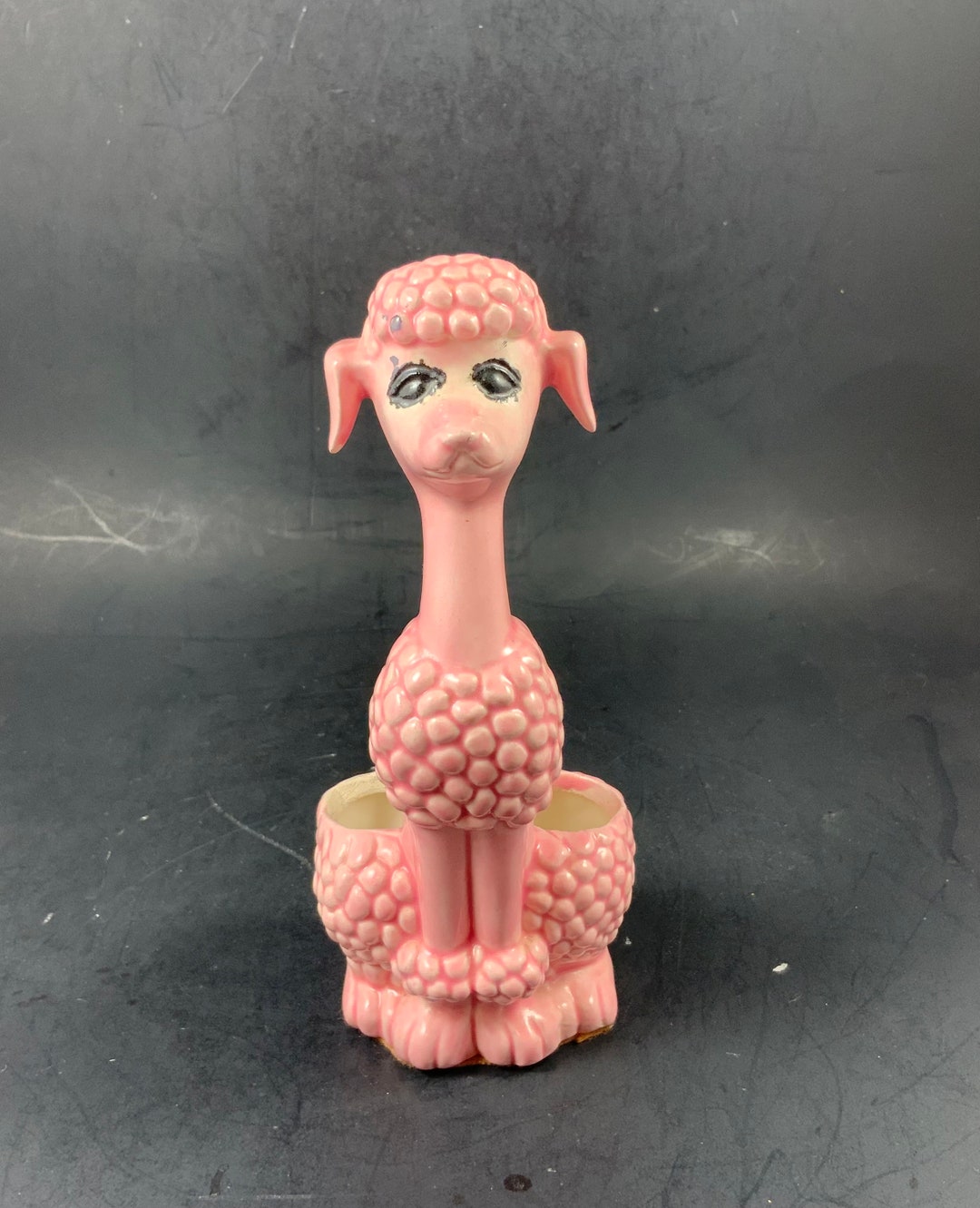 Vintage POODLE LIPSTICK HOLDER Pink Poodle Vanity Decor Etsy