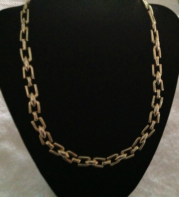 Vintage Chain Link Necklace - image 1