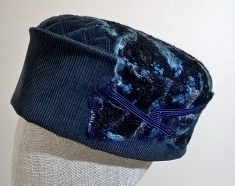 Bohemian Smoking Cap with nuno felting and beading