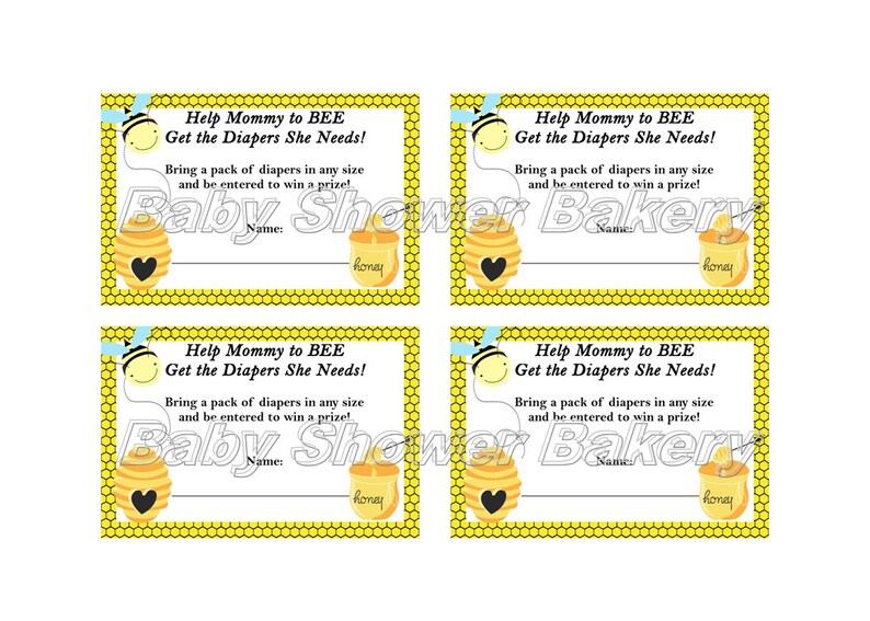 Bumble Bee Baby Shower Game Pack Bee Theme Baby Shower Game Etsy