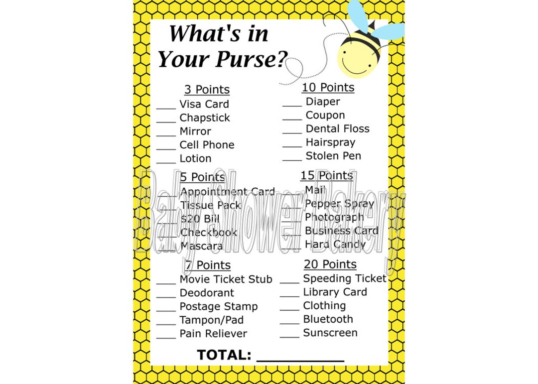 Bumble Bee Theme Baby Shower Game Mommy to Bee Baby Shower - Etsy