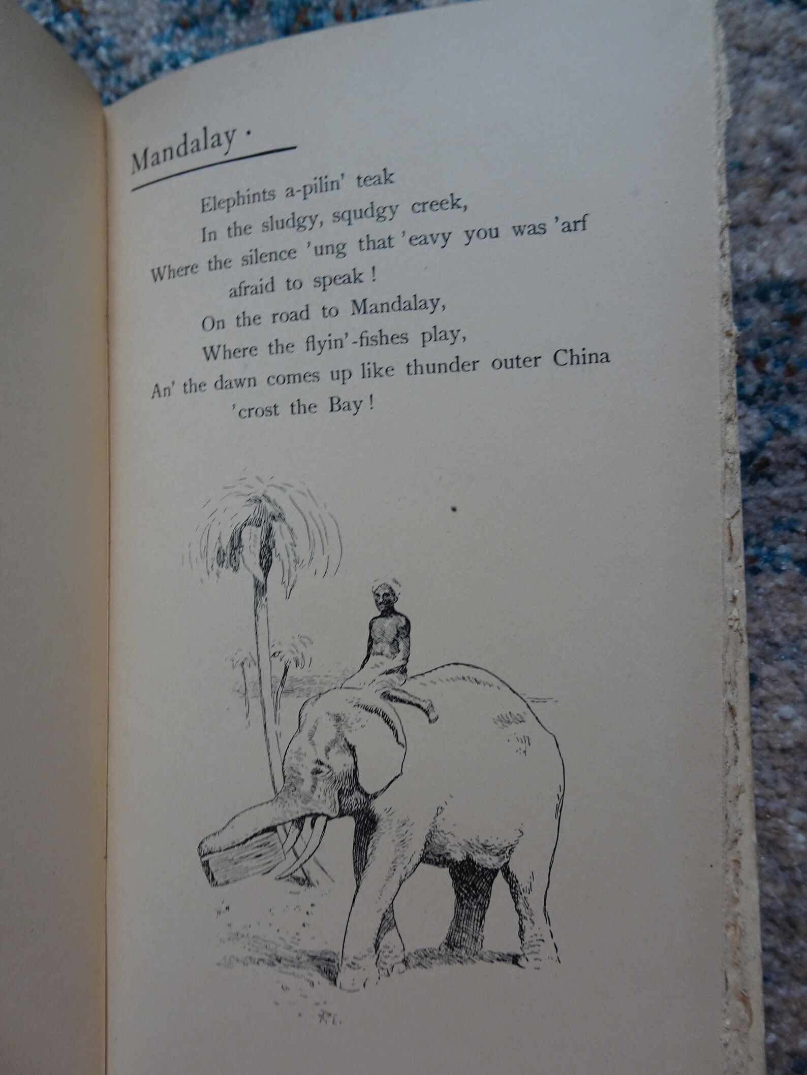 Beautiful Antique Book Mandalay Rudyard Kipling Lark Etsy