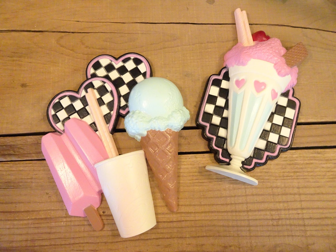 Vintage Burwood Products Ice Cream/soda Fountain Plaques Etsy