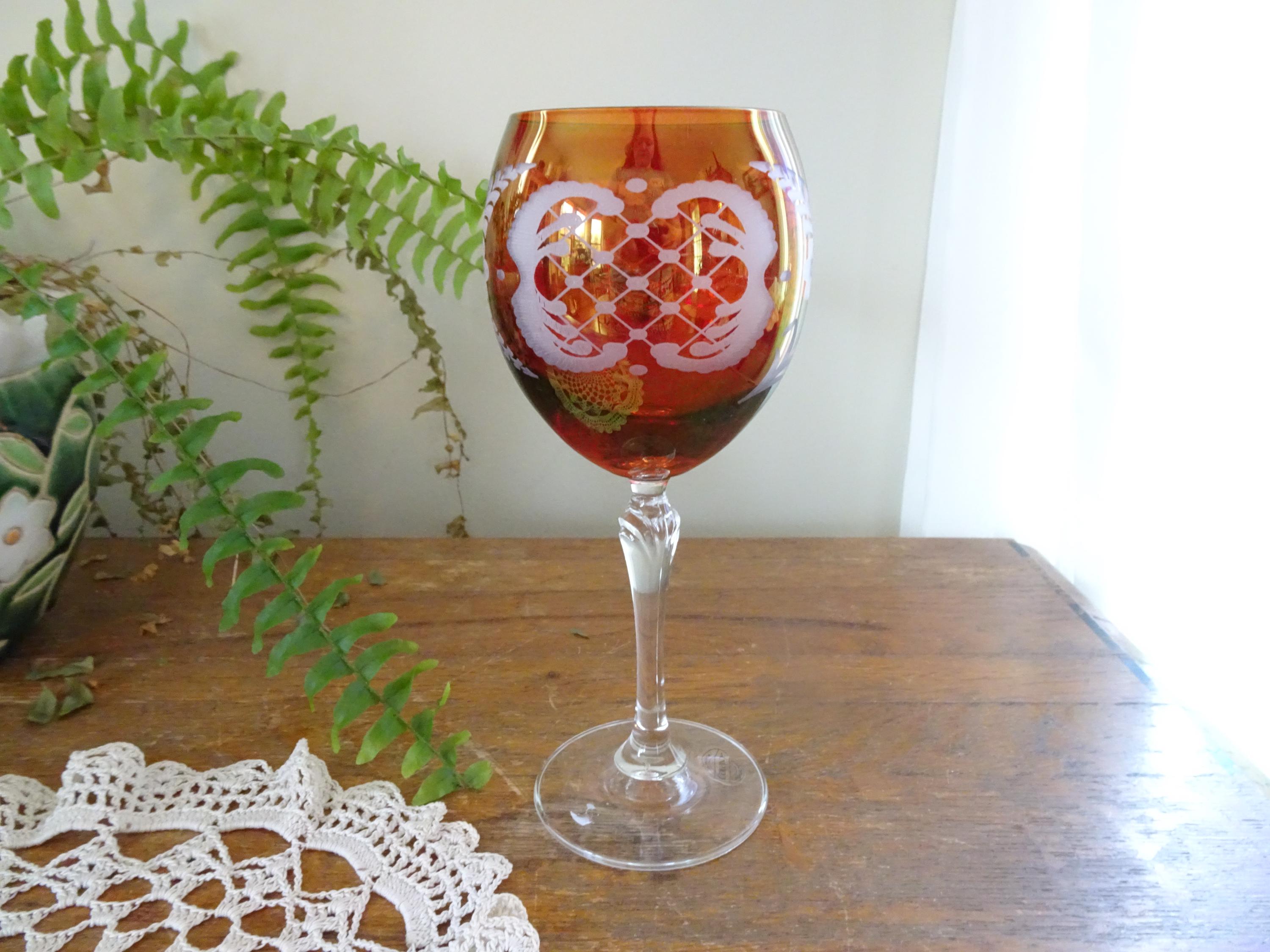 Bohemia Red Glass - Etsy Bohemia Red Glass - Etsy