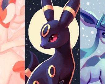 Sylveon, Umbreon, Glaceon Prints