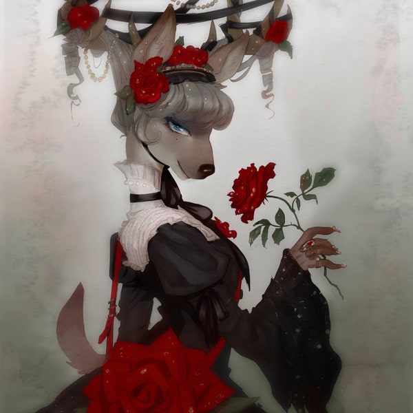 A Rose & Her Thorns Print