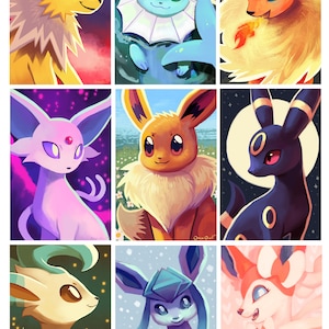 Eeveelution Print Set