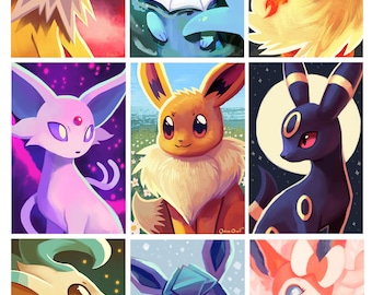 Eeveelution Print Set