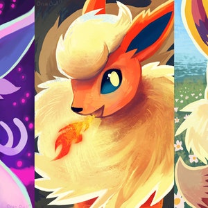 Espeon, Flareon, Eevee Impresiones