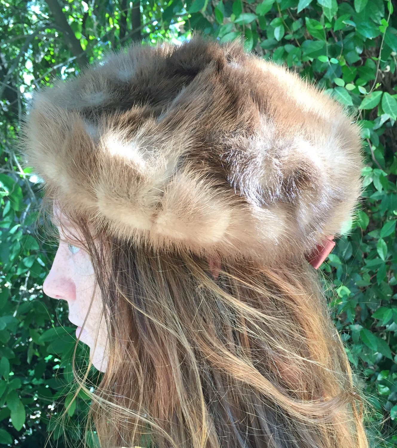 Vintage Mink Fur Round Hat Gimbels Gimbels Mink Hat - Etsy main image 2