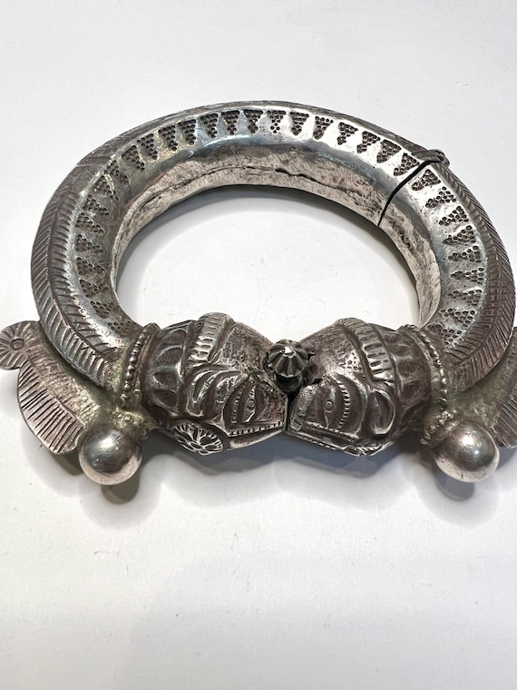 Chunky Vintage Silver Rajasthani Bracelet