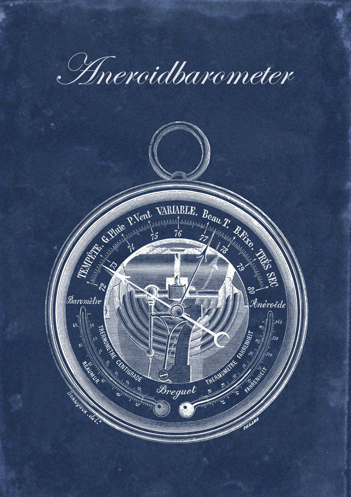 Antique Barometer Aneroid Barometer Wall Art Vintage Etsy Canada