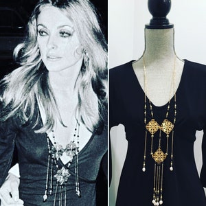 Long Bohemian Necklace 1960s Sharon Tate Reproduction Hippie Jewelry Boho  Chic Halloween Costume Vintage Jewelry Long Beaded - Etsy Australia