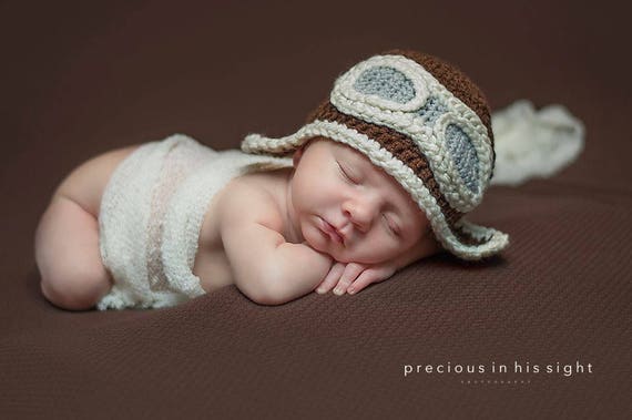 newborn pilot hat