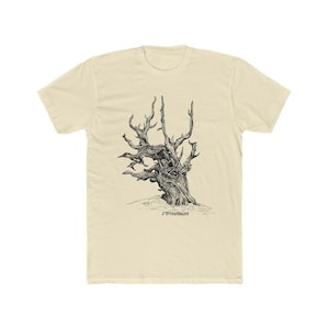 Pin Bristlecone, arbre ancien, forêt ancienne, illustration, t-shirt en coton à manches courtes pour hommes