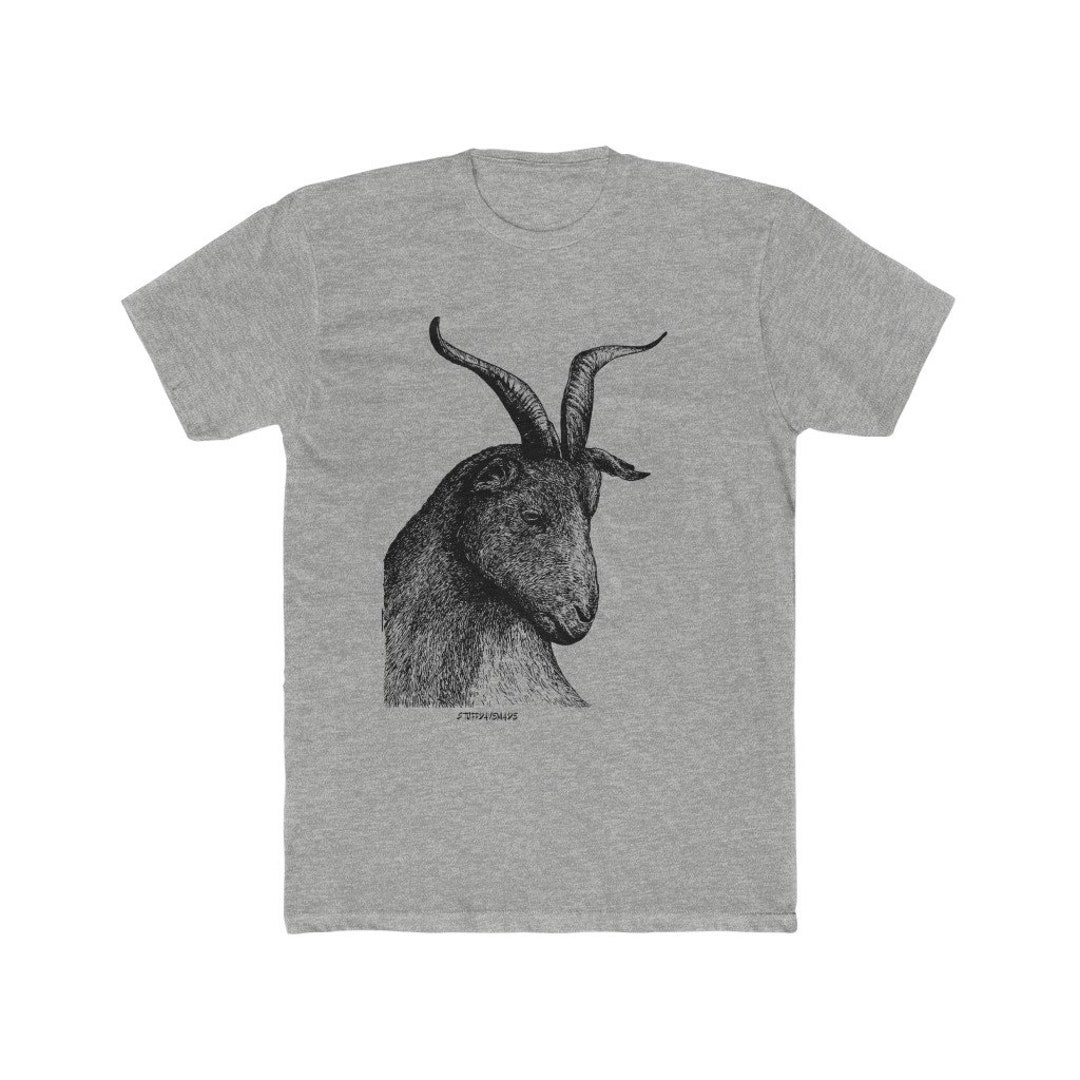 The Goat, Men's Cotton Crew Tee - Etsy