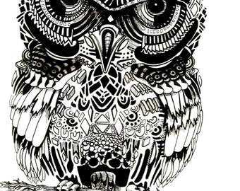 Danger Owl, 11x14 print