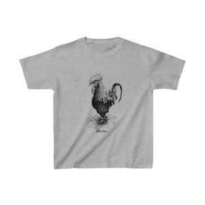 I Love My Little Rooster and My Rooster Loves Me, Kids Heavy Cotton Tee