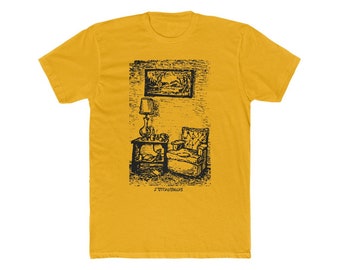 Wohnzimmer Interior Graphic Tee Herren Baumwolle T-Shirt
