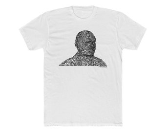 Biolalia Herren Baumwolle Crew T-Shirt Surrealist Psychedelic Plant Man