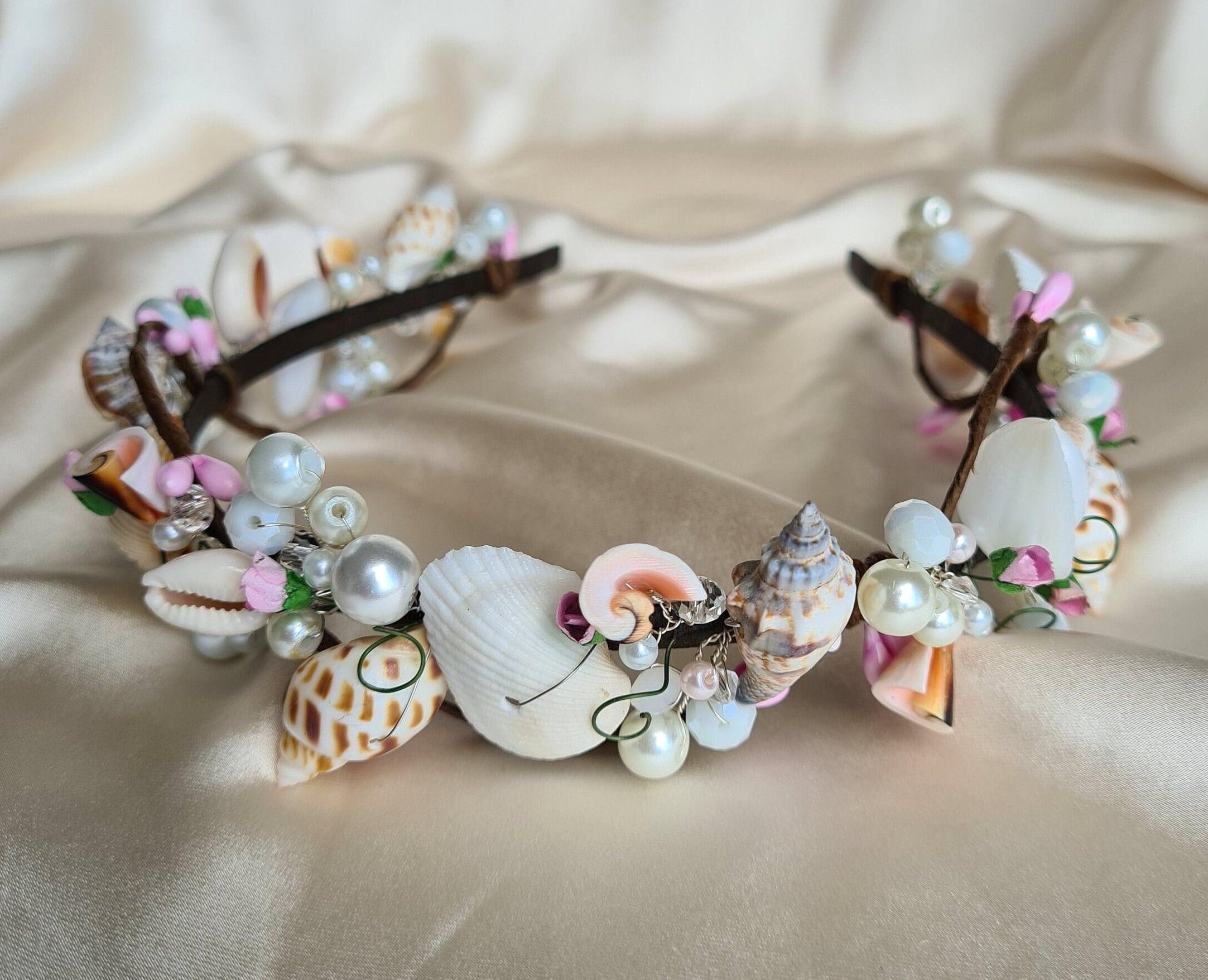 Beach Headband Shell Crown Seashell Tiara Flower Headpiece